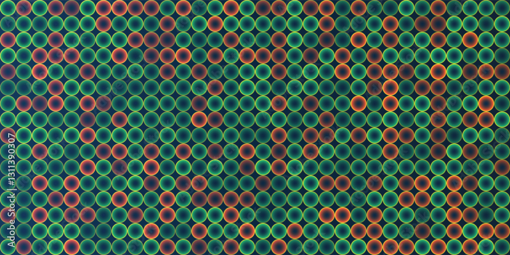 Wall mural dark abstract partially faded spotted pattern, circular gradient shapes, spots with randomly changin