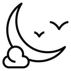 Crescent Moon Icon