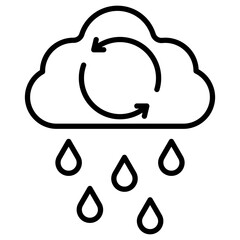 Rainwater Harvesting Icon