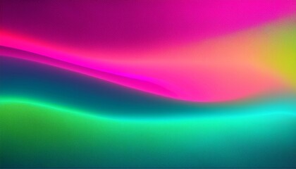 Fototapeta premium Electric Neon Gradient Background. Bright fusion of neon pink, turquoise & lime green. Vibrant & energetic. Modern & dynamic design