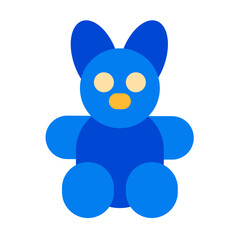 rabbit doll flat style