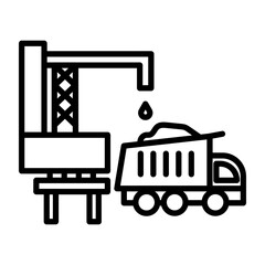 Mobile Batching Plant Icon