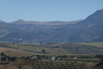 view of Ronda in spring,  Andalucia Spain