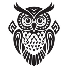 owl on a white background