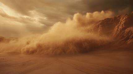 Quad spinning dust clouds on dunes-2