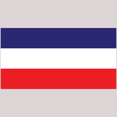 Obraz premium The flag of Los Altos, California. It features three horizontal stripes in the colors blue, white, and red.