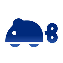 Obraz premium rat toy gradient style