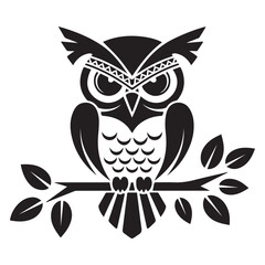 owl on a white background