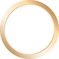 Golden circle frame background with white color in the middle , PNG file transparent background  