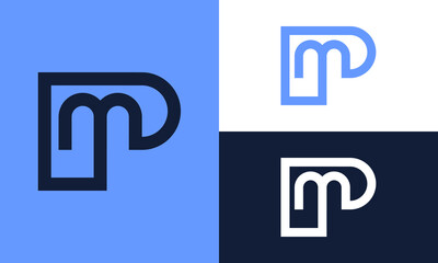 Simple MP or PM logo.