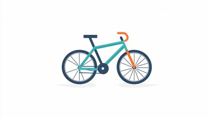 Obraz premium Colorful bicycle illustration graphic