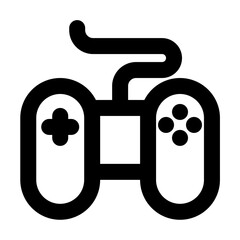 game outlined black style