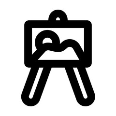 paint outlined black style