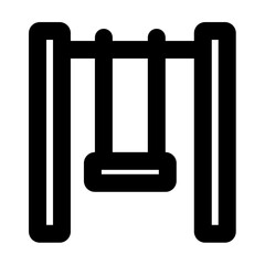 swing outlined black style