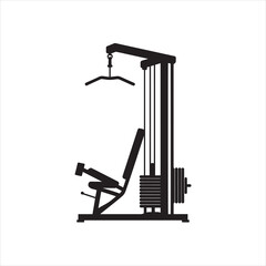 Multi-Function Home Gym Equipment Silhouette