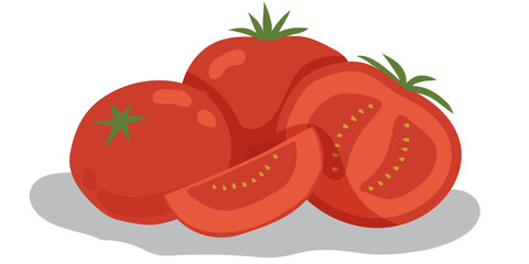 Hand drawn illustration of tomatoes