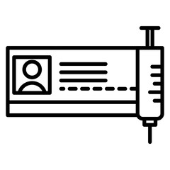 Vaccination Certificate Icon
