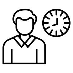 Obraz premium Alone Time Icon