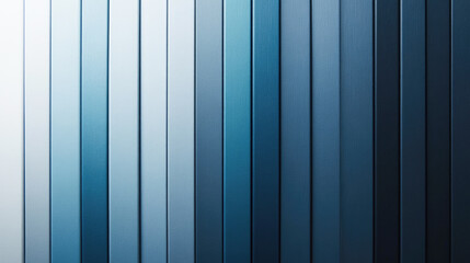 Gradient blue vertical striped wall with light to dark transitions
