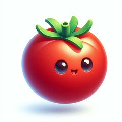 Cute Cartoon Tomato Character Illustration for Kids Projects