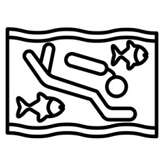 Deep Diving Icon