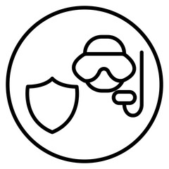 Diving Safety Icon