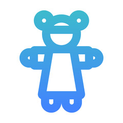 doll outlined gradient style