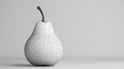 Pear on neutral background
