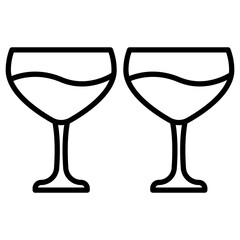 Champagne Glass Icon