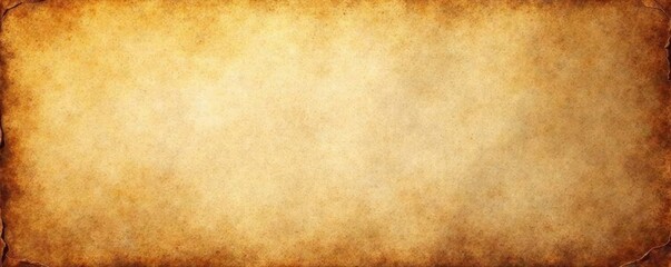 Fototapeta premium Wrinkled parchment paper, mottled brown tones and faded ink stains , faded, surface