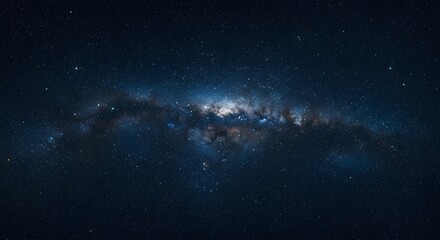 Fototapeta premium Large picture of Night blue sky with lot of stars background