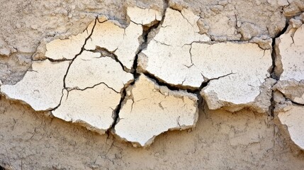 Obraz premium Dried cracked earth