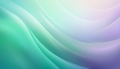 Fototapeta premium A gentle gradient from soft lavender to mint green, enhanced by a subtle light flare texture, creating a fresh and calming backdrop. 