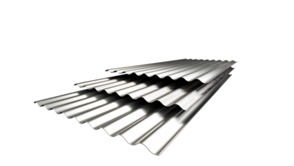 corrugated metal sheet 3d 