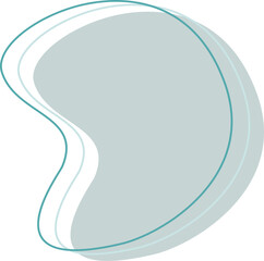 Abstract blob decorative element shape