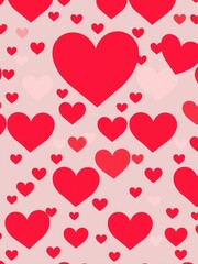 Charming bunch of colorful hearts representing love, affection, and positive emotions together