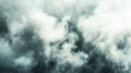 Obraz premium Dense billowing clouds in dramatic sky