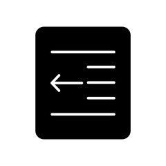 decrease glyph icon