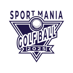 Golf ball club or tournament logo design vector