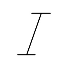 italic glyph icon