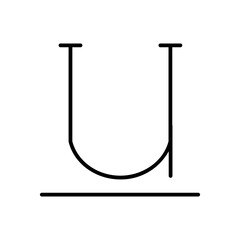 underline glyph icon