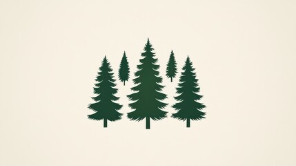 Forest silhouette graphic design