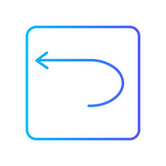 undo gradient icon