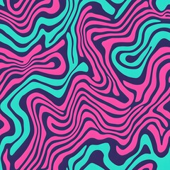 Obraz premium abstract swirl pattern pink and teal liquid marble texture