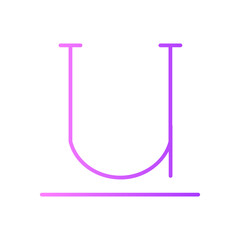 underline gradient icon