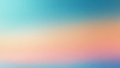 Fototapeta premium A light gradient blending from soft blue to pastel peach, creating a fresh and calming feel with smooth transitions. 