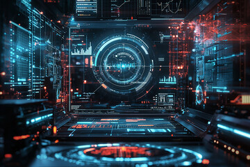 Obraz premium High tech economic progress