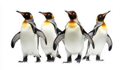 Obraz premium Generic Group Penguins Overview Across Waddling Shore