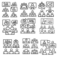 Safety, security, protection thin line icons. For website marketing design, logo, app, template, ui, etc. Vector illustration.Insurance thin line icons set. Insurance editable stroke symbols collecti
