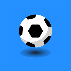 Naklejka premium Clean and Simple Soccer Ball Vector Illustration